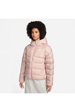 Womens Storm Fit Pink Puffer Down Warm Winter Jacket Coat Somon Pembe Şişme Mont Dq5903-601