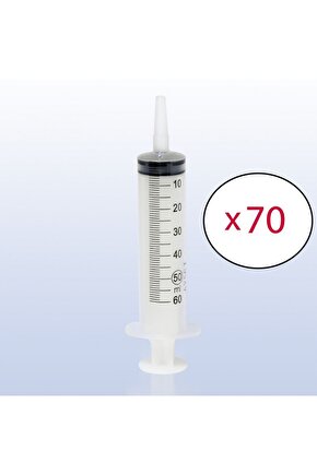 50 ml Beslenme Enjektörü (70 ADET - KUTU) Gavaj Çam Uçlu 50 Cc Şırınga