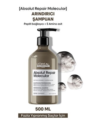 Serie Expert Absolut Repair Molecular Tüm Yıpranmış Saçlar Için Arındırıcı Şam