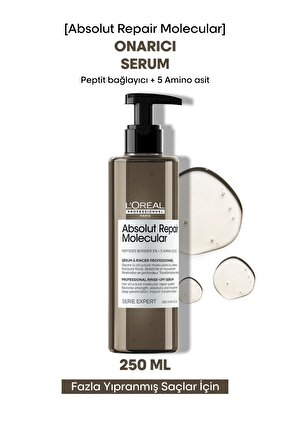 Serie Expert Absolut Repair Molecular Tüm Yıpranmış Saçlar Için Durulanan Seru