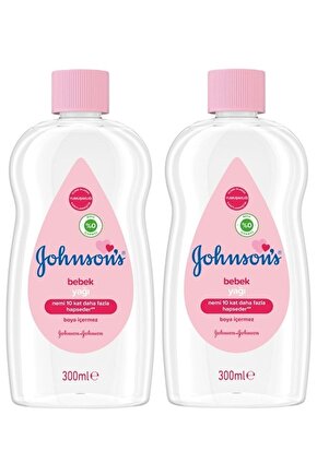 Johnsons Baby Bebek Yağı 300ml Nemlendirici (Pembe) 2 Li Set