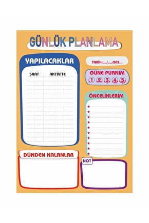 Günlük Planlayıcı 2 Adet