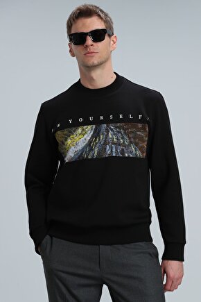 Dean Erkek Sweatshirt Siyah