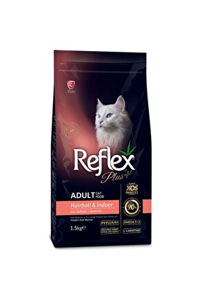 Plus Hairball Somonlu 1.5 Kg Yetişkin Kedi Maması