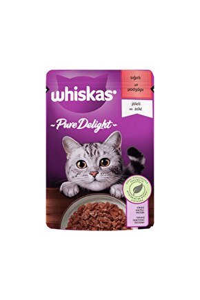 Pouch Pure Delight Jöle Içinde Sığır Etli Yetişkin Kedi Konservesi 85 gr