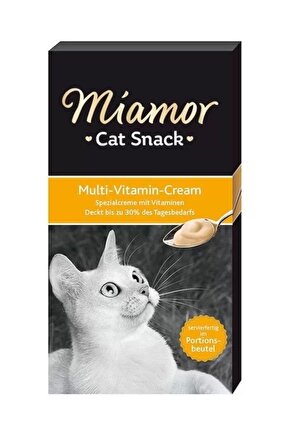 Cream Multivitamin Katkılı Sıvı Kedi Ödül Maması 6x15 gr