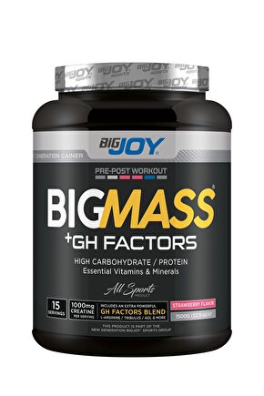 Bigmass Gh Factors Çilek Aromalı 1500gr Mass Gainer - Karbonhidrat Tozu