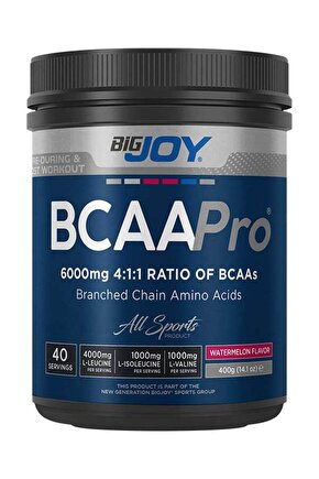 Bigjoy Bcaa Pro Karpuz Aromalı 4:1:1 400 gr 40 Servis Amino Asit