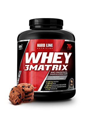 Whey3 Matrix Cookies (KURABİYE) Aromalı 2300 gr Protein Tozu ( Halal Certıfıed)