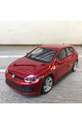 Welly Volkswagen Golf 8 GTI Diecast Metal Araba Model Araba Oyuncak Araba Çek Bırak Araba 12 Cm