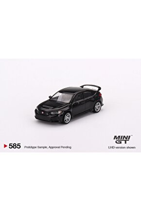 164 Ölçek Koleksiyonluk Model Araç Mgt00585 Honda Civic Type R  Crystal Black Pearl 2023 W