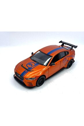 Çek Bırak Jaguar Xe Sv Project 8 ( Desenli Turuncu ) Oyuncak Araba