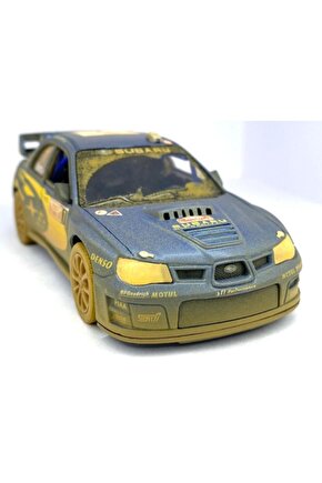 Subaru Impreza Wrc 2007 (çamurlu) - Çek Bırak 5inch. Lisanslı Model Araba, Oyuncak Araba 1:36