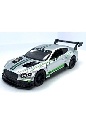 2018 Bentley Continental Gt3 - Çek Bırak 5inch. Lisanslı Model Araba, Oyuncak Araba 1:38