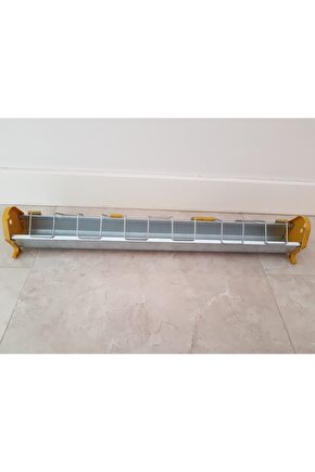 5 Adet 75 Cm Güvercin Civciv Metal Galvaniz Yemlik