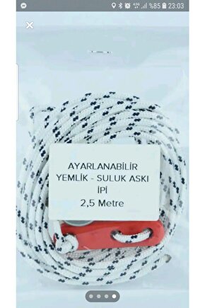 Ayarlanabilir 20 Adet 2.5 Mt Yemlik Suluk Askı Ipi 20 Adet