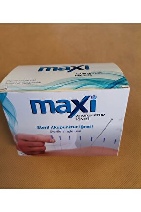 Maxi 0.25x25 mm Kuru İğne 200lük Pakette Her İğne Ayrı Tüpte