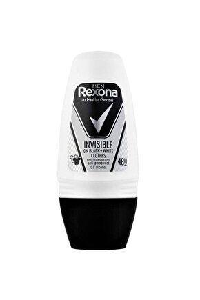 Men Invisible Black & White Roll On 50Ml