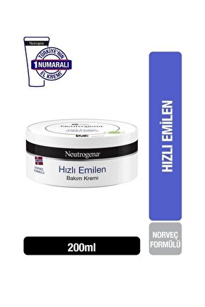 Norveç Formülü Hızlı Emilen Bakım Kremi 200 Ml