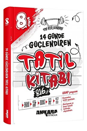 8.sınıf 14 Günde Güçlendiren Tatil Kitabı