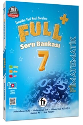 Fi Yayınları  7.SINIF  FULL+ MATEMATİK SORU BANKASI  2024 YENİ