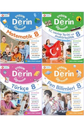 8. Sınıf Derin Öğrenme Seti (Matematik- Fen Bilimleri-Türkçe-Inkılap)