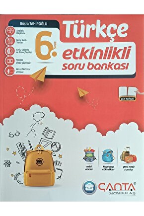 ÇANTA YAYINCILIK 6.SINIF TÜRKÇE ETKİNLİKLİ SORU BANKASI (YENİ)