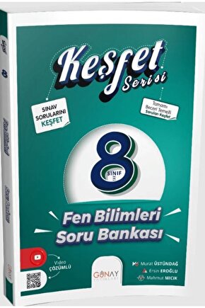 8. Sınıf Keşfet Serisi Fen Bilimleri Soru Bankası  Kolektif  Günay Yayınları  9786257331844