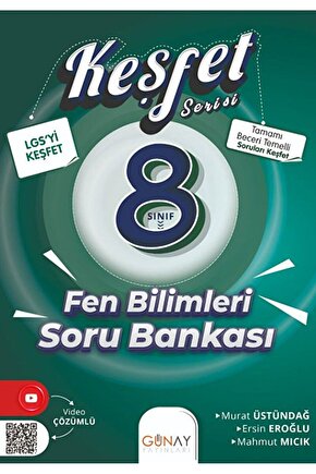 8. Sınıf Keşfet Serisi Fen Bilimleri Soru Bankası  Murat Üstündağ  Günay Yayınları  9786257150828