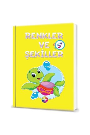 +5 Yaş Renkler Ve Şekilller Kitabı (Beyaz Pusula)