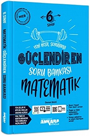 6. Sınıf Güçlendiren Matematik Soru Bankası  Kolektif  Ankara Yayıncılık  9786052662281