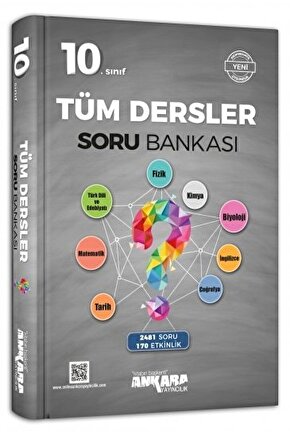 10. Sınıf Tüm Dersler Soru Bankası  Kolektif  Ankara Yayıncılık  9786052662946