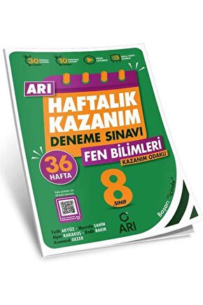 Arı Yayınları 8 Sınıf Fen Bilimleri Arı Haftalık Kazanım Deneme