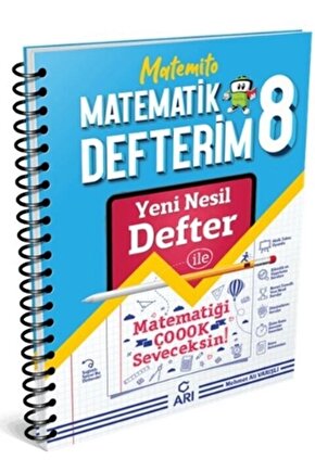 2024 Arı Yayınları 8.sınıf Matemito Matematik Defterim Güncel Baskı