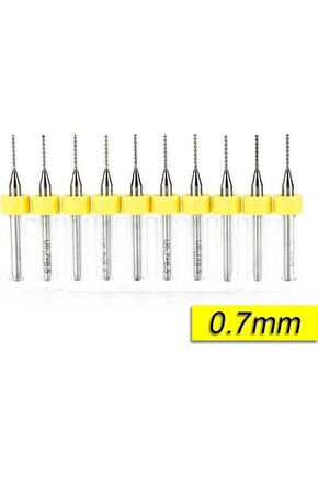 10 Adet 0.7mm Tungsten Karbür Delme PCB Matkap Ucu