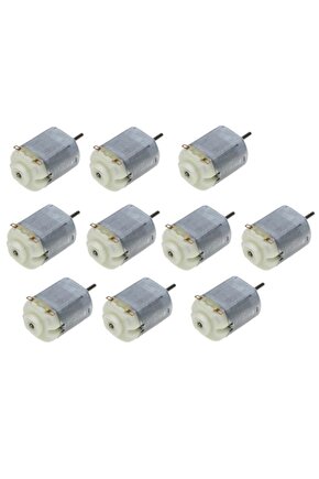 10 Adet Dc Motor, Deney Motoru, 3v, 6v Motor Yüksek Devir Dinamo Motor