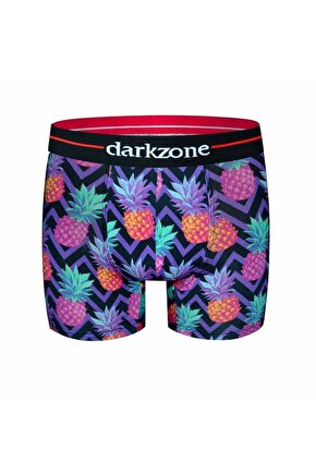 Erkek Ananas Desenli Dijital Baskılı Boxer