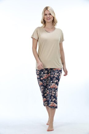 Bambu Kadın Kapri Takım Pijama 71028