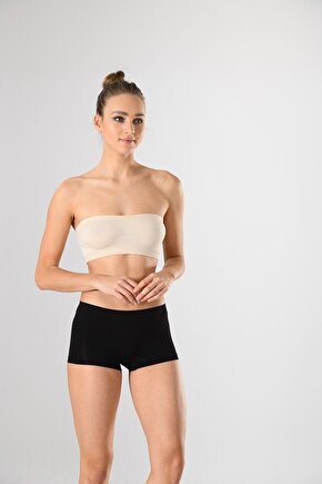 Miss Fit Kadın Dikişsiz Basic Boxer Örme Seamless Panty 1202