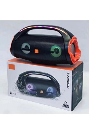 BOOMBOX2 BLUETOOTH SPEAKER ŞARJLI TAŞINABİLİR KABLOSUZ HOPARLÖR SD KART USB AUX FM RADYO