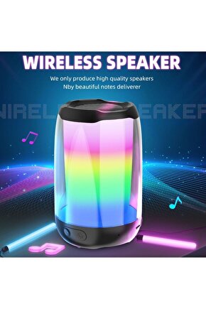 Pulse5 Mini Bluetooth Hoparlör Tws Özellikli Led Işıklı Kablosuz Speaker Ses Bombası