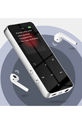 Bluetooth Lu Mp3-mp4 Çalar Ses Kayıt Fm Radyolu Şarjlı Mp4 Player Dahili Hoparlör 8gb Hafızalı