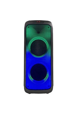 Kablosuz Mikrofonlu Karaoke Bluetooth Hoparlör Tekerlekli Taşınabilir Speaker Partybox