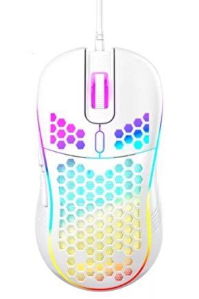 Rgb Led Işıklı Oyuncu Mouse Gaming 800-2400 Dpi 0 Oyun Mouse Mat Siyah En Yeni 440583