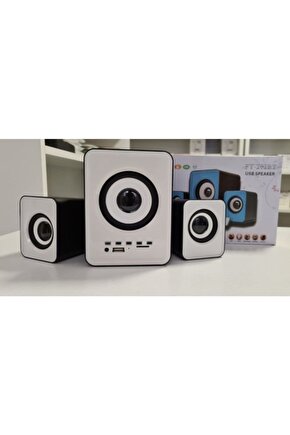 2+1 Mini Hoparlör Pctvtelefon Uyumlu Bluetooth Lu Ses Sistemi Speaker