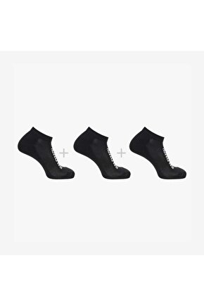 Everyday Ankle 3 Pack Unisex Siyah Çorap