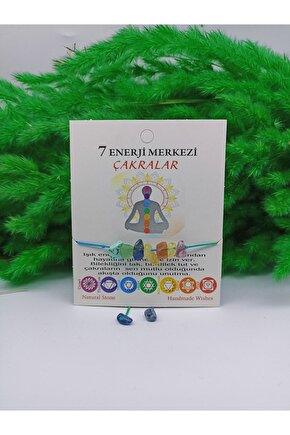 Çakra Doğal Taş Makremeli Bileklik