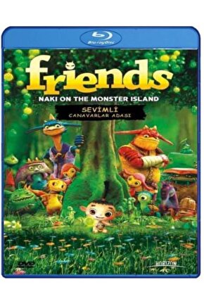 Friends Naki On The Monster Island Sevimli Canavarlar  3d Blu-ray