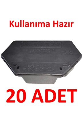 20 Adet Kullanıma Hazır Zehiri Içinde Fare Istasyonu Fare Kutusu Fare Kapanı