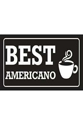 best americano kahve ev mutfak kafe bar dekorasyon tablo retro ahşap poster